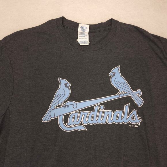 Fanatics MLB St Louis Cardinals College Baseball Shirt Mens Size XL Gray - Picture 1 of 9